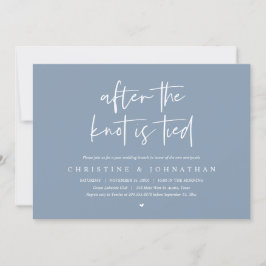 Invitación Después de atarse el nudo, Elopement Post boda Bru