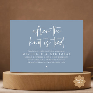 Invitación Después de atarse el nudo, Modern Post Boda Brunch