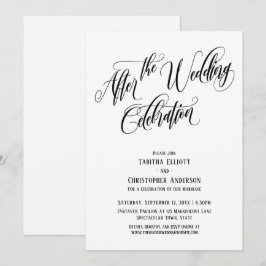 Invitación Después de la Boda Celebración Guión Elaborado