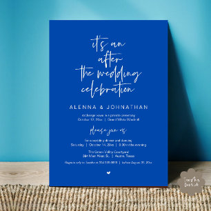Invitación Después de la Boda Fiesta Casual Minimalista Moder