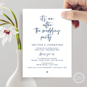 Invitación Después de la boda, Fiesta de Elopement