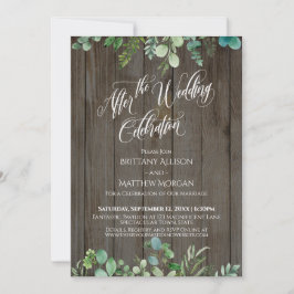 Invitación Después de la Celebración de la Boda Eucalipto en