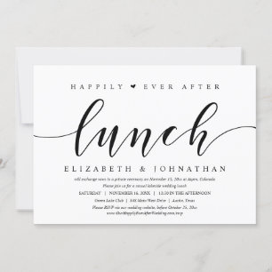 Invitación Después de la comida, feliz para siempre, Invitaci