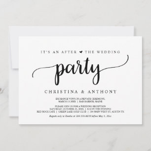 Invitación Después de la fiesta de la boda, el derrocamiento 