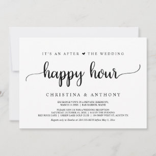 Invitación Después de la Hora Feliz del Boda, un regocijo rús