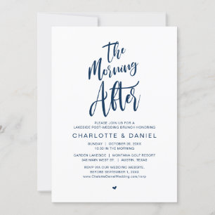 Invitación Después de la mañana, Boda Brunch