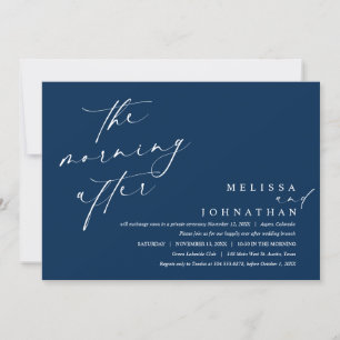 Invitación Después de la mañana, Boda Brunch