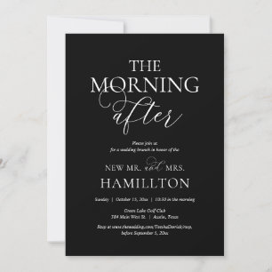 Invitación Después de la mañana, celebración de Brunch post b