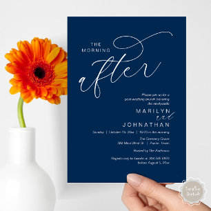 Invitación Después de la mañana, celebración de Brunch post B