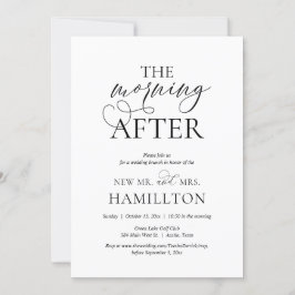 Invitación Después de la mañana, celebración de Brunch post b