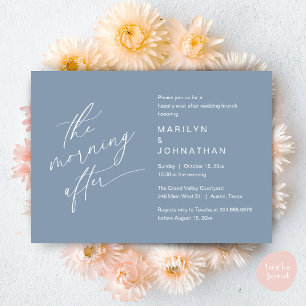 Invitación Después de la mañana, me alegro de haber terminado