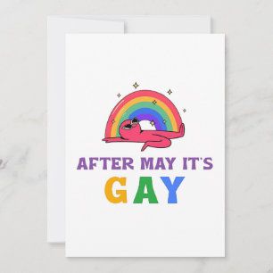 Invitación Después de mayo es el mes del orgullo gay LGBT