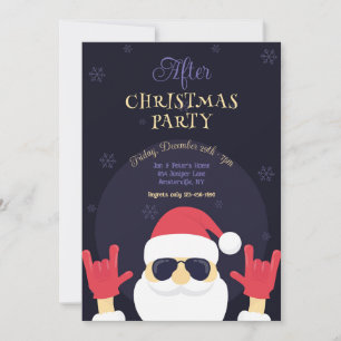 Invitación Después de Navidades Santa Fiesta
