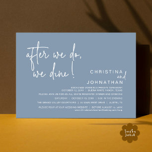 Invitación Después De Que Lo Hagamos, Cena Romántica Boda