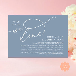 Invitación Después De Que Lo Hagamos, Cena Romántica Boda