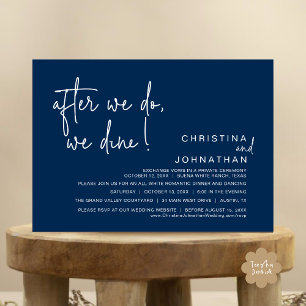 Invitación Después De Que Lo Hagamos, Cena Romántica Boda