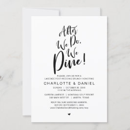 Invitación Después De Que Lo Hagamos, Cenamos, Brunch Post Bo