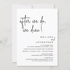 Invitación Después De Que Lo Hagamos, Nosotros Cogemos, Boda 