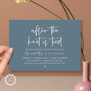 Invitación Después del nudo amarrado, feliz siempre después d