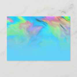 Invitación Después del tinte rosado del timbre azul turquesa