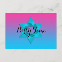 Después del turquesa Fiesta al ómbre rosado con es