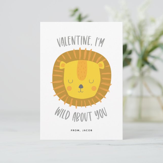 Invitación Desquiciado por usted Valentine Card white (Anverso de pie)