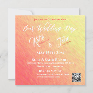 Invitación Destello de Amanecer-Boda-