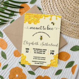 Invitación ¡Destinado a ser!  Abeja melífera, Miel, Despedida