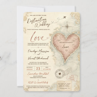 Invitación Destino: Boda de Amor