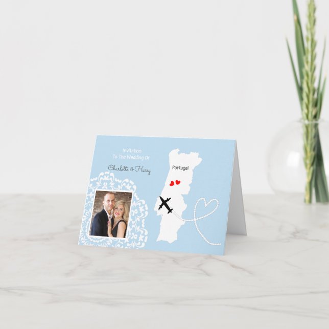 Invitación Destino Boda de Portugal (Anverso)