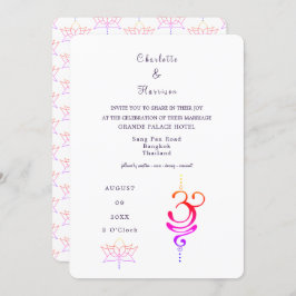 Invitación Destino Boda de Tailandia