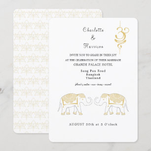 Invitación Destino Boda de Tailandia