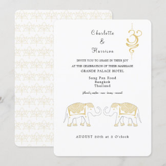 Invitación Destino Boda de Tailandia