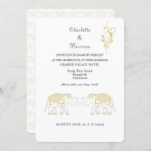 Invitación Destino Boda de Tailandia