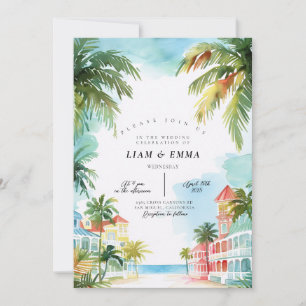 Invitación Destino de boda en KEY WEST Florida keys