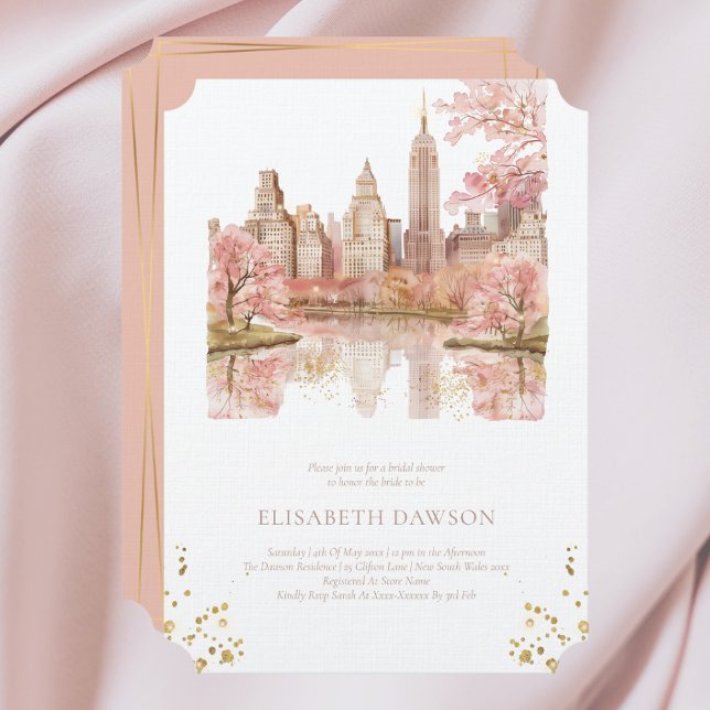 Invitación Destino de Nueva York Ducha de novias Polvoriento  (Subido por el creador)