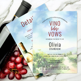 Invitación Destino de prueba de vino de la bachillerato