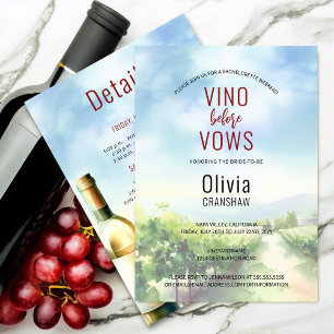 Invitación Destino de prueba de vino de la bachillerato