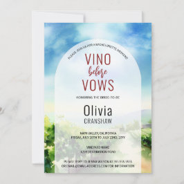 Invitación Destino de prueba de vino de la bachillerato