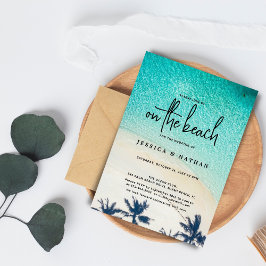 Invitación Destino De Verano En La Boda De Playa De Palma Are
