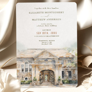 Invitación Destino del Boda Graydon Hall Manor Toronto