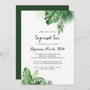 Invitación Destino Verdor Tropical Sip y Ver