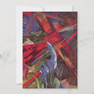 Invitación Destinos Animales de Franz Marc, Arte Cubista Anti
