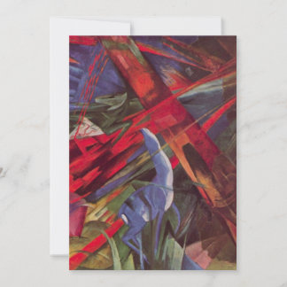 Invitación Destinos Animales de Franz Marc, Arte Cubista Anti