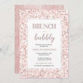 Invitación Destitución nupcial Mosaica Brunch & Bubbly Invita