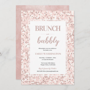 Invitación Destitución nupcial Mosaica Brunch & Bubbly Invita