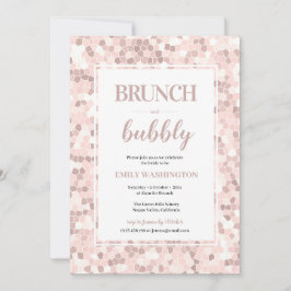 Invitación Destitución nupcial Mosaica Brunch & Bubbly Invita