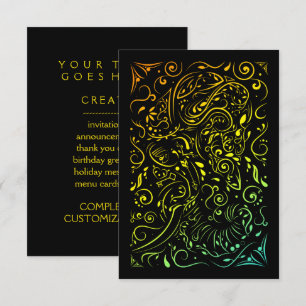Invitación desvanecimiento de verano ornamental de elefantes