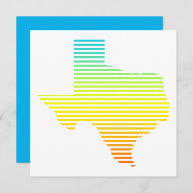 Invitación desvanecimiento texas chill (Anverso / Reverso)
