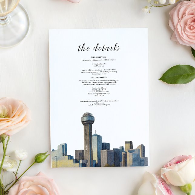 Invitación Details Card- Dallas Texas (Subido por el creador)